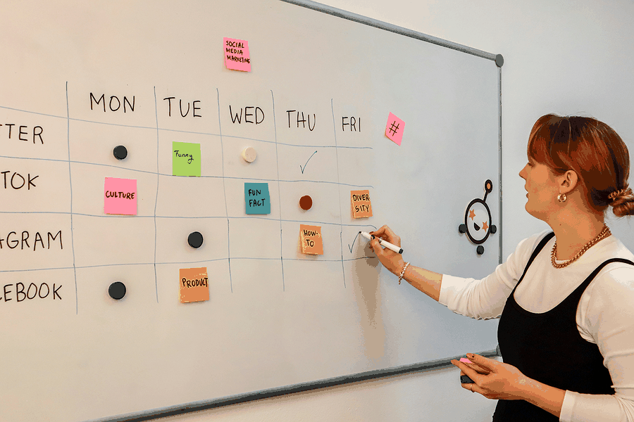 Team planning next steps for 90-day career reboot program